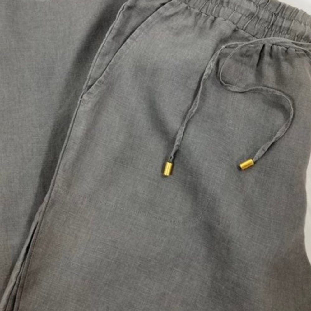 Company Ellen Tracy Drawstring Waist Linen Joggers